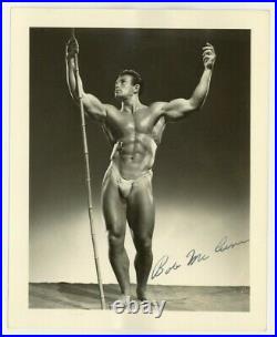 Beefcake Bob McCune Signed 1940 Athletic Model Guild Bob Mizer Gay Photo Buff