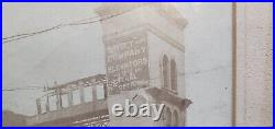 Big Antique Photograph 1902 CHICAGO FIRE building RUINS cabinet Picture OLD VTG