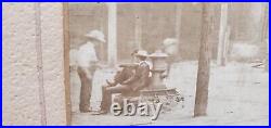 Big Antique Photograph 1902 CHICAGO FIRE building RUINS cabinet Picture OLD VTG