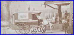 Big Antique Photograph 1902 CHICAGO FIRE building RUINS cabinet Picture OLD VTG