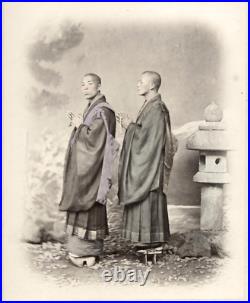 C. 1860's PHOTO JAPAN BEATO BUDDHIST PRIESTS