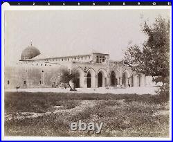 C. 1870's Al-Aqsa Mosque, Jerusalem Albumen Photo by Adelphoi Zangaki