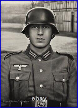 C. 1940/71 Vintage AUGUST SANDER German Soldier Young Man Photo Gravure Art 11x14