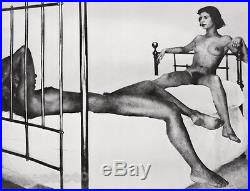 C. 1951/81 Vintage FEMALE NUDE & Man Duotone Photo Art 16x20 GEORGE PLATT LYNES