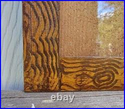 C1870 Outstanding American Faux Wood Grain Painted Folk Art 7 x 9 Tintype Frame