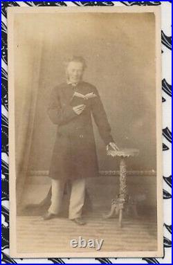 CDV Antique Photo Richard Cockle Lucas As A Sensible One Artist Sculptor Book