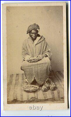 CDV Vintage Photograph Orientalist Man Portrait, Mistrat c. 1870