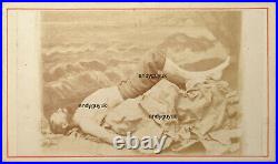 CDV Washed Up Sailor Rocks Post Mortem Arthur Eason Antique Photo