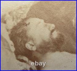 CDV Washed Up Sailor Rocks Post Mortem Arthur Eason Antique Photo