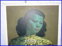 CHINESE GIRL VINTAGE/RETRO PICTURE BY VALDIMIR TRETCHIKOFF 1960's BOOTS LABEL