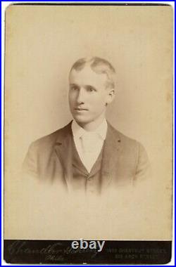 CIRCA 1880'S Named Rare CABINET CARD David H. Blair IRS High Point, NC