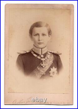 CIRCA 1880s CABINET CARD PRINCE EITEL FRIEDRICH OF PRUSSIA BERLIN GERMANY