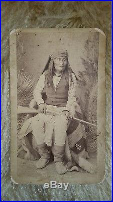 Chief Mangus-Apache Indian-RARE Vintage, Antique, Original Wittick Albumin Photo