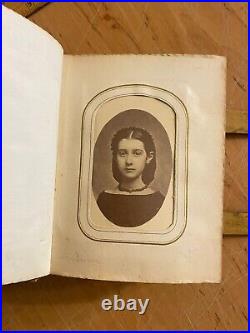 Civil War Era Album Tintypes CDV Photos Leather Gilded