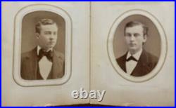 Civil War Era Album Tintypes CDV Photos Leather Gilded