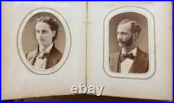 Civil War Era Album Tintypes CDV Photos Leather Gilded