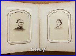 Civil War Era Album Tintypes CDV Photos Leather Gilded