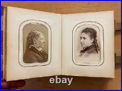 Civil War Era Album Tintypes CDV Photos Leather Gilded