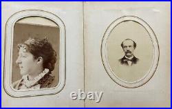 Civil War Era Album Tintypes CDV Photos Leather Gilded