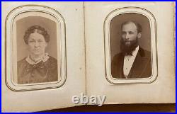 Civil War Era Album Tintypes CDV Photos Leather Gilded