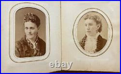 Civil War Era Album Tintypes CDV Photos Leather Gilded