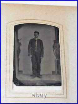 Civil War Era Photo Album CDV/Tintypes Soldiers, Tom Thumb, Lincoln Bordentown, NJ