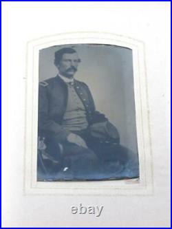 Civil War Era Photo Album CDV/Tintypes Soldiers, Tom Thumb, Lincoln Bordentown, NJ