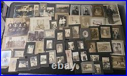 Eighty (80) Boarded Photos Antique & Vintage Various Sizes & Subjects
