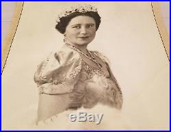 Elizabeth II Queen Mother Signed Royal Photo Hope Diamond The Crown Dowton Abbey