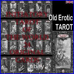 Erotic photo stamps tarot card cards deck rare old vintage drawing art kamasutra