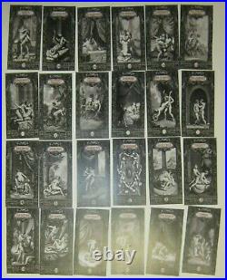 Erotic photo stamps tarot card cards deck rare old vintage drawing art kamasutra