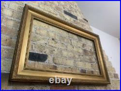 Fabulous Gold Gilt on Gesso Base Wooden Vintage Picture Frame Large Very Large