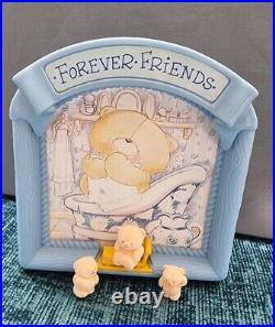 Forever Friends Photo Frame Bathtime Playset 1995 Bluebird Polly Pocket COMPLETE