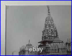 Framed Antique Photograph Parshwanath Jain Temple Kolkata Badridas Garden India