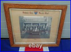 Framed Antique Vintage Oxford City Bowls Club Old School Team Photograph