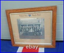 Framed Antique Vintage Oxford City Bowls Club Old School Team Photograph