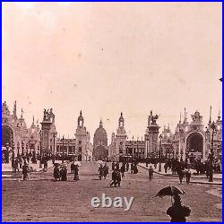 France PARIS Photo EXPOSITION UNVERSSELLE 1900 PONT ALEXANDRE Vintage Antique £