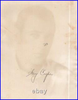Gary Cooper (1930s)? Stunning Portrait Original Vintage Hollywood Photo K 256