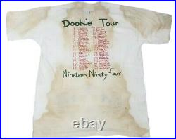 Green Day RARE Vintage Dookie Photo T Shirt XL Insomniac 90s Punk Distressed