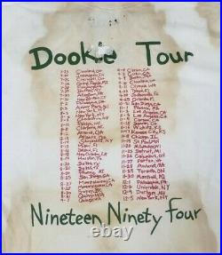 Green Day RARE Vintage Dookie Photo T Shirt XL Insomniac 90s Punk Distressed