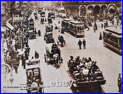 HUGE 1913 Antique Photo Advertisement Broadway New York City Herald Square WOW