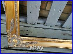 HUGE Vintage Ornate Swept Gold Gilt Picture Frame Rebate 36 x 48 Artists Frame