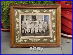 Indian Old Vintage Men Wearing Turban Photograph Print Wooden Framed Hanging