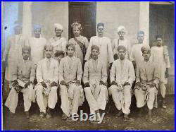 Indian Old Vintage Men Wearing Turban Photograph Print Wooden Framed Hanging