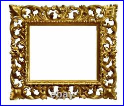 Italian 19th Century Carved Gilded Florentine Picture Frame (8x10) (SKU 1366)
