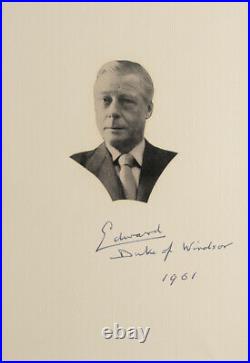 King Edward VIII & Wallis Simpson Duke Duchess of Windsor Autograph Signed Photo