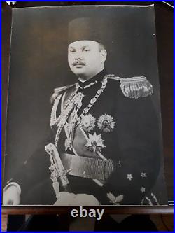 Kingdom Of Egypt Antique Vintage Original Large Photo Of King Farouk