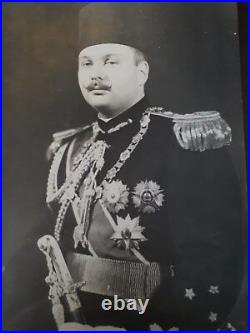 Kingdom Of Egypt Antique Vintage Original Large Photo Of King Farouk