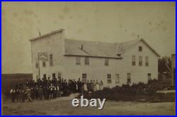 Lakeville Minnesota Hotel Antique Cabinet Photograph c1880 Town Photo Settlers