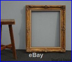 Large 38Tall Vintage French Provincial Gold Ornate Picture Frame Made in Mexico